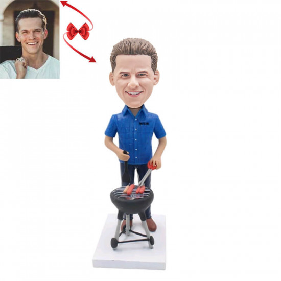 Barbecue Custom Bobblehead - Front View