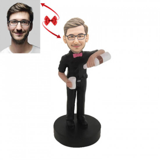 Personalized Bartender Bobblehead - Unique Gift for Mixology Enthusiasts