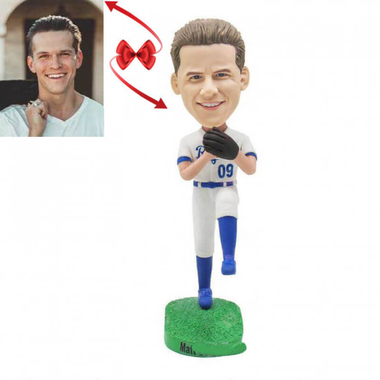 Personalized Dodgers Baseball Pitcher Bobblehead - Unique Gift for Fans