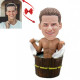 Personalized Bathing Man Bobblehead - Unique Gift for Bathing Enthusiasts