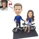 Personalized Bicycle Couple Custom Bobblehead
