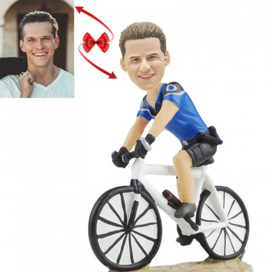Personalized Bicycle Racing Driver Custom Bobblehead