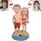 Whimsical and Handcrafted Collectible - Custom Bobblehead Figurine for Beach Lovers