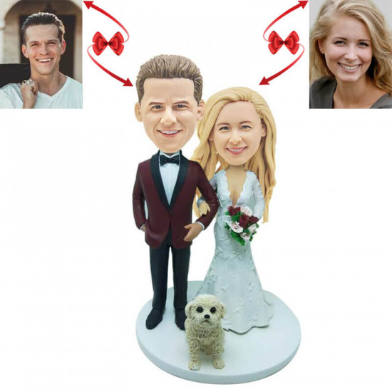 Personalized Custom Bobblehead - Cake Topper Wedding Topper - Unique Wedding Decor