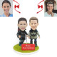 Personalized Couple Hikers Custom Bobbleheads - Unique Gift for Outdoor Enthusiasts