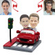 Personalized Couple of Sports Cars Custom Bobblehead - Unique Gift for Car Enthusiasts
