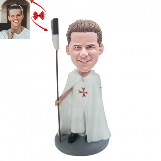 Personalized Crusader Bobblehead - Unique Gift for History Enthusiasts