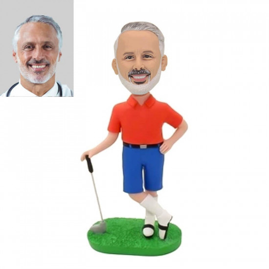 Unique Golfing Bobblehead Gift for Dad - Personalized Father's Day Present