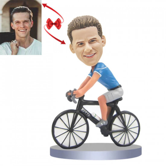 Personalized Bicycle Bobblehead - Unique Gift for Cycling Enthusiasts