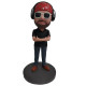 Personalized Men with Headphones and Sunglasses Bobblehead - Unique Music Lover Gift