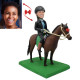 Personalized Race Horse Bobbleheads - Unique Gift for Horse Racing Enthusiasts