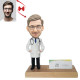 Personalized Doctor and Business Card Holder Bobblehead - Unique Gift for Medical Professionals and Businesspeople