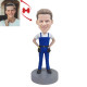 Unique and Personalized Electrician Plumber Custom Bobblehead - Capture Memories in a Playful Way