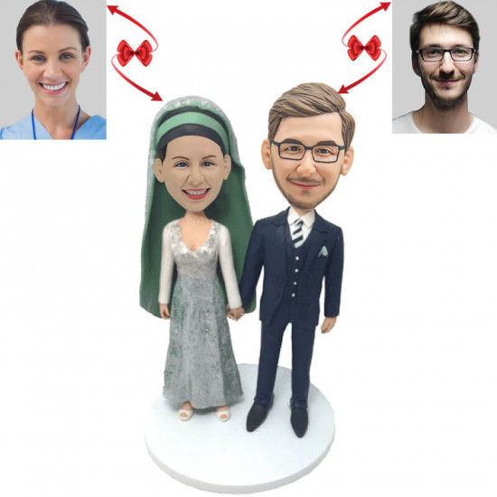 Unique Exotic Wedding Custom Bobbleheads - A Personalized Tribute to Your Dream Wedding