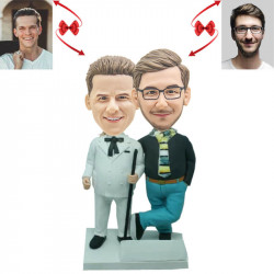 father and son custom bobblehead